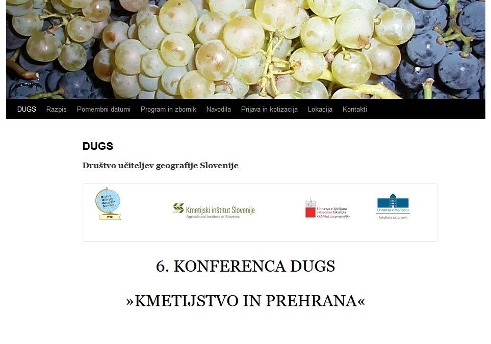 Konferenca KMETIJSTVO IN PREHRANA